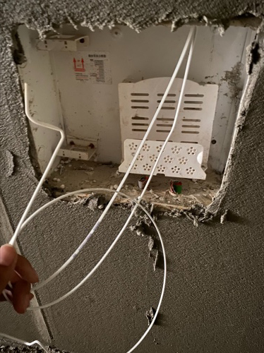 运营商还是动作快啊在施工楼盘光纤两根已入户