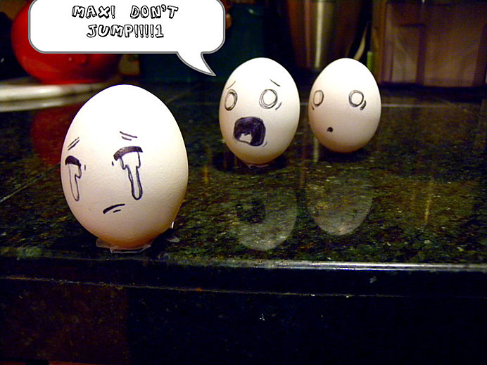 鸡蛋们"喜怒哀乐"的疯狂表情