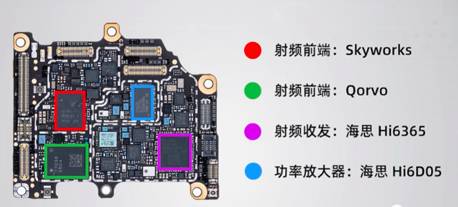 华为p40pro拆解依然有美国元器件