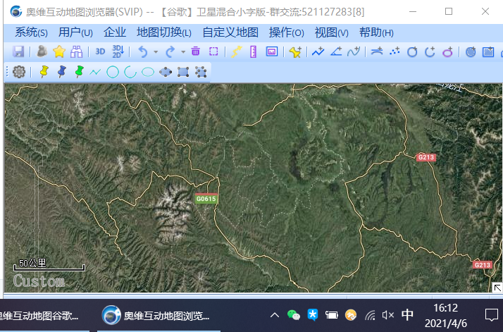 奥维使用天地图显示疑似攻击添加自定义地图210406最